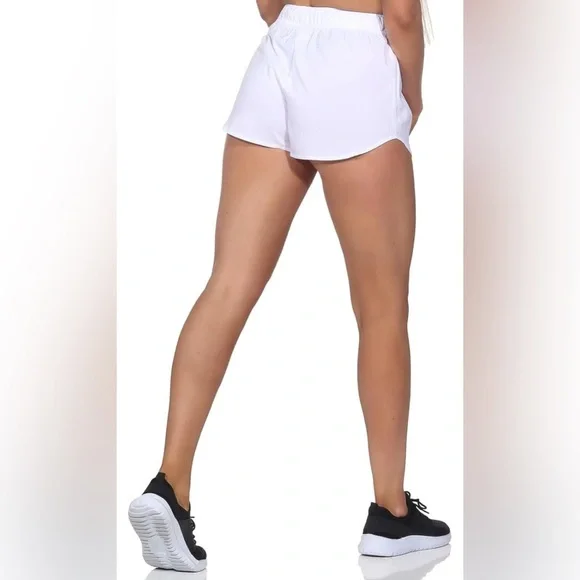 🎉HOST PICK🎉🎊 Gymshark White Essential Loose Training Workout Shorts Medium READ - Picture 5 of 5